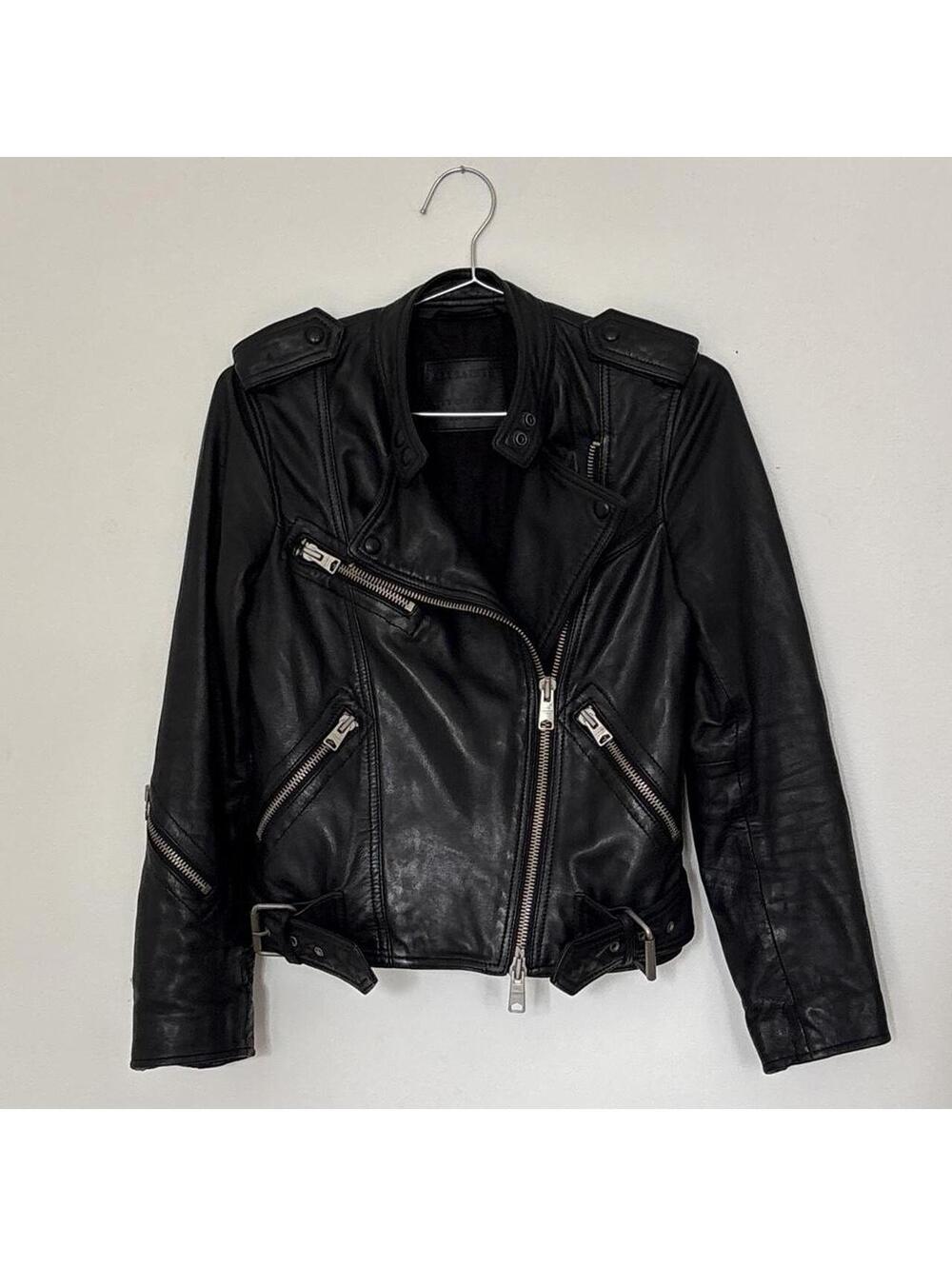 AllSaints Leather Moto Jacket